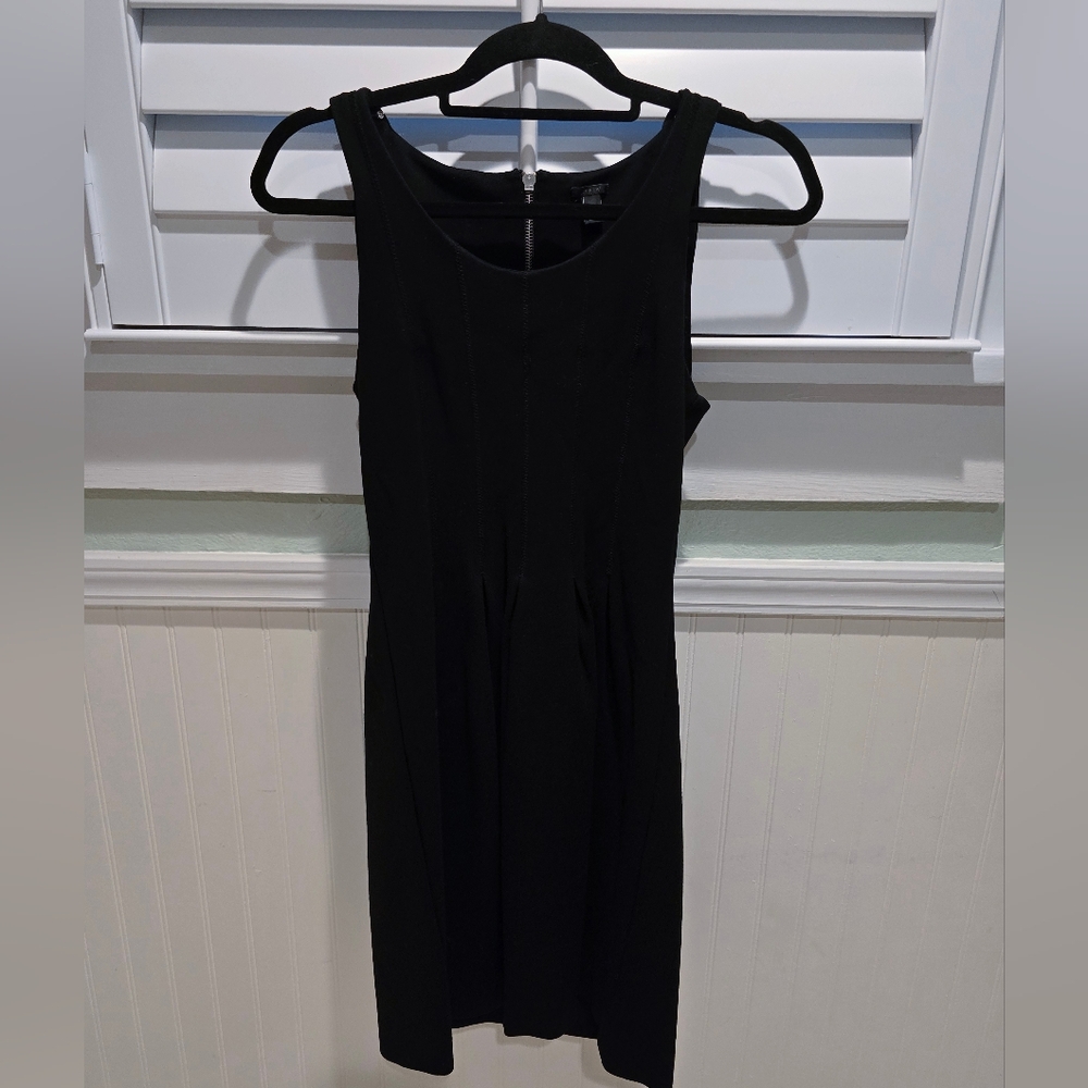 J. Crew Classic Black Midi Dress